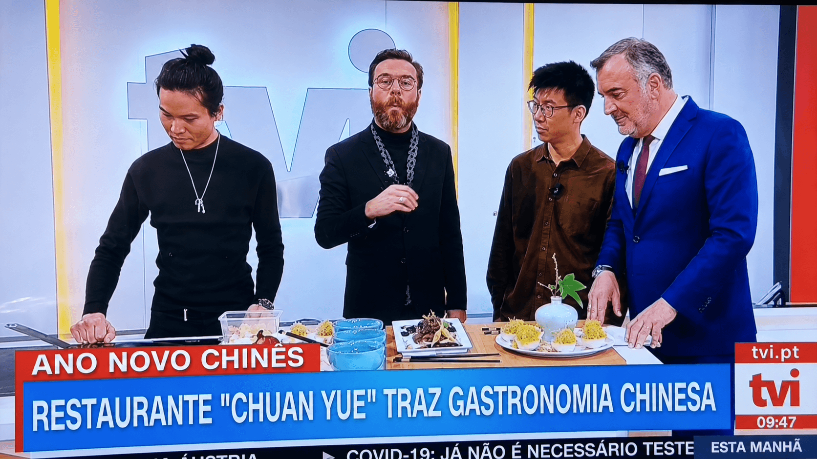 A cozinha Chuan Yue na televisão portuguesa